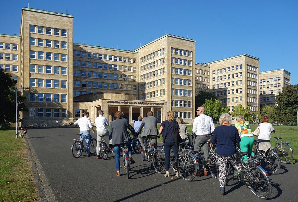 I.G.-Farben-Haus by Hans Poelzig, marking the entrance to the new Goethe University campus. Copyright: Andrea Schwappach for ga frankfurt.