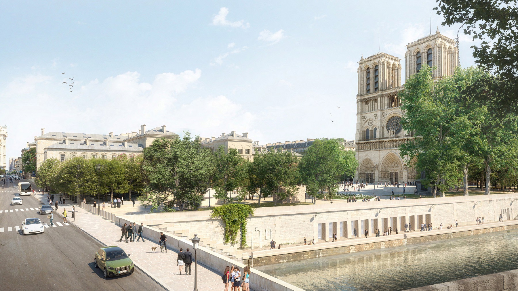 A symbol of French heritage, Notre Dame’s Cathedral.